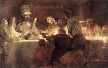 Rembrandt van Rijn Painting - The Conspiration of the Bataves Rembrandt